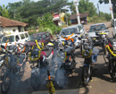 Udupi: Mass automobiles blessed on Deepavali at Bantakal temple